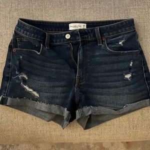 Abercrombie mid rise Jean Shorts size 8